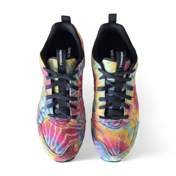 Merrell Alpine Tie Dye Rainbow Suede Sneakers Mens 8 / Women's 9.5 J002271 - Picture 6 of 11